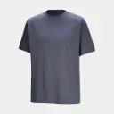 Kragg SL Cotton Bird Word Short Sleeves Dark Stratus / Fluidity