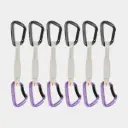 6 Pack Workhorse Keylock Quickdraws 17cm Grey Alpine / Calaminte