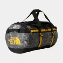 Base Camp Duffel M Anthracite Grey Conrad Topos Print / Summit Gold