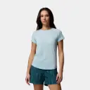 Bogata Bay Short Sleeves Tee Women Marine Light