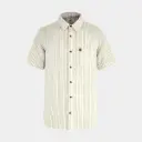 Övik Travel Shirt Short Sleeves Chalk White / Sand Stone