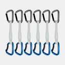 6 Pack Workhorse Keylock Quickdraws 17cm Grey / Blue