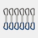 6 Pack Workhorse Keylock Quickdraws 12 cm Grey / Blue